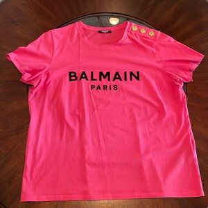 Balmain Hot Pink T-Shirt XL